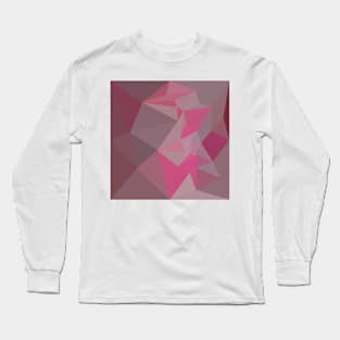 Fandango Pink Abstract Low Polygon Background Long Sleeve T-Shirt